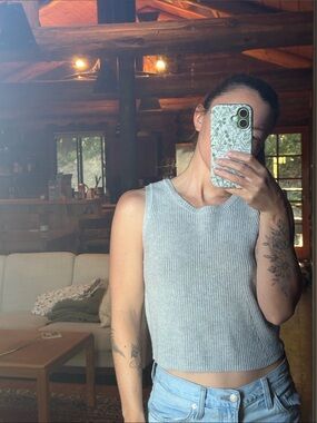 Knit crop top